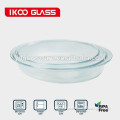 oval pyrex glass plate with handle